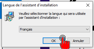 Installation de Cesium : choix de la langue